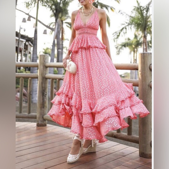 Rococo Sand
Ruffled Maxi Dress ,Size S - Picture 2 of 9